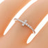 T Wire Ring 18K White Gold and Diamond