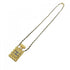 Pendant Necklace Leather Black and White