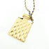Pendant Necklace Leather Black and White