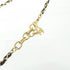 Pendant Necklace Leather Black and White