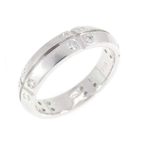 Band Ring 18K White Gold with Diamond