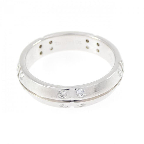 Band Ring 18K White Gold with Diamond