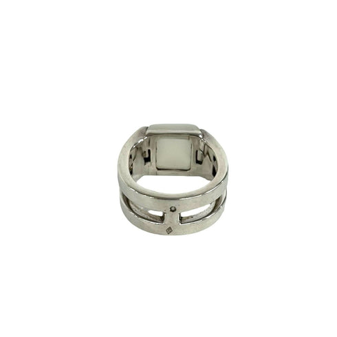 Medor Ring Sterling Silver with Diamond and Moonstone