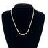 Twist Rope Pendant Necklace Sterling Silver and 18K Yellow Gold