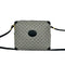 Web Strap Zip Messenger Bag GG Canvas Medium