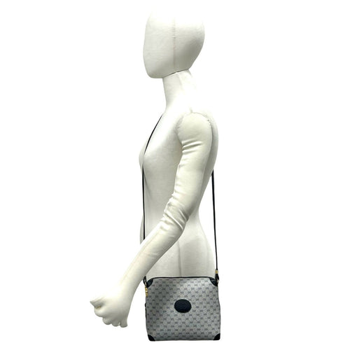 Web Strap Zip Messenger Bag GG Canvas Medium