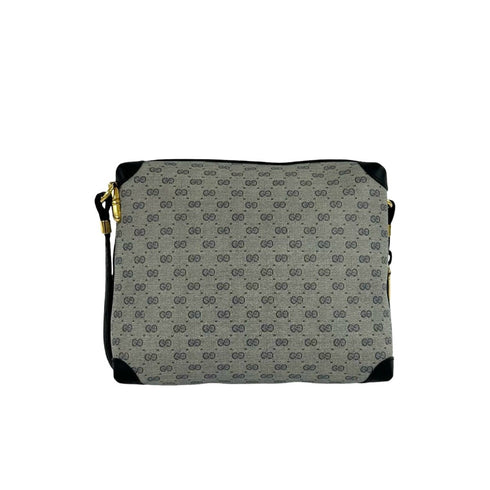 Web Strap Zip Messenger Bag GG Canvas Medium