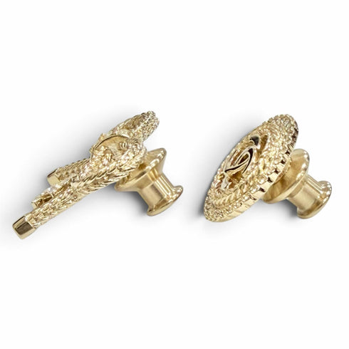 CC Logo Brooch Metal