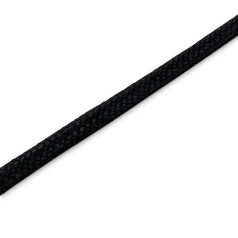 Pendant Necklace Leather Black and Silver