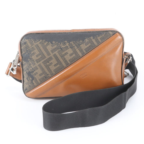 Camera Case Bag Zucca Coated Canvas and Leather Small