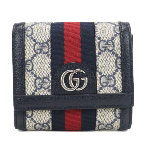 Ophidia French Flap Wallet GG Coated Canvas Compact