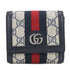 Ophidia French Flap Wallet GG Coated Canvas Compact