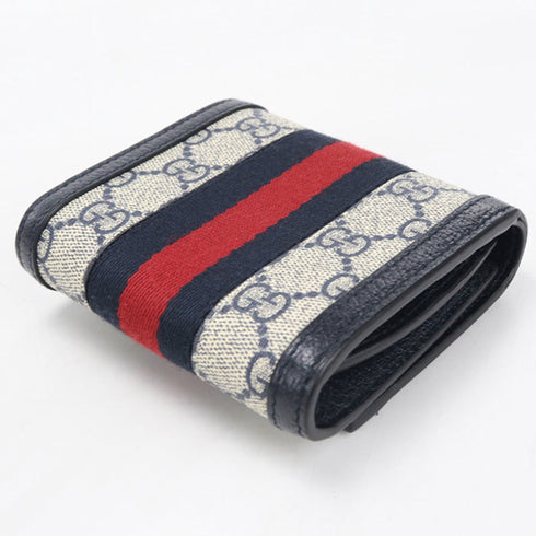 Ophidia French Flap Wallet GG Coated Canvas Compact
