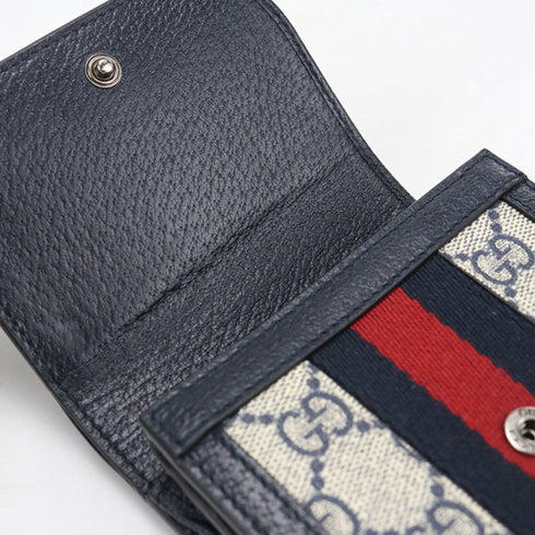 Ophidia French Flap Wallet GG Coated Canvas Compact