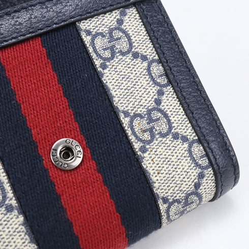 Ophidia French Flap Wallet GG Coated Canvas Compact