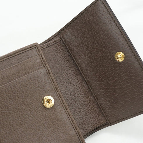 Ophidia French Flap Wallet GG Coated Canvas Compact