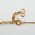 Pendant Necklace Gold and Rhinestone