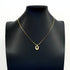 Pendant Necklace Gold and Rhinestone