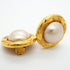 Clip-On Earrings Pearl Clip-On Gold-Tone Metal