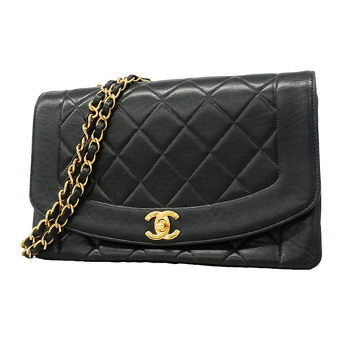 Vintage Diana Flap Bag Quilted Lambskin Medium