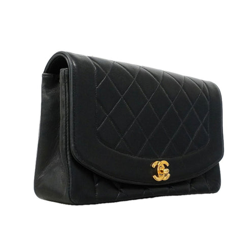 Vintage Diana Flap Bag Quilted Lambskin Medium