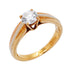 Vendome Louis Cartier Band Ring 18K Tricolor Gold