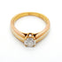 Vendome Louis Cartier Band Ring 18K Tricolor Gold