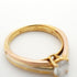 Vendome Louis Cartier Band Ring 18K Tricolor Gold