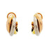 Trinity Earrings 18K Tricolor Gold