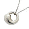 Eternal Circle Pendant Necklace Sterling Silver