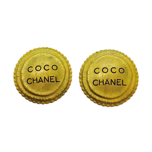 Earrings Gold-Tone Metal