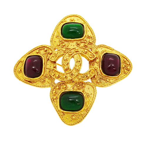 CC Logo Brooch Metal