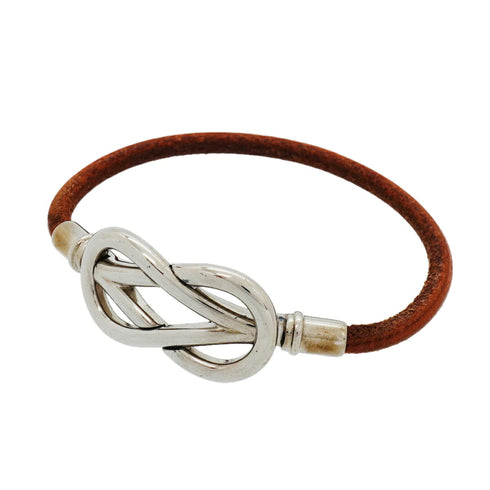 Atame Bracelet Leather and Metal Silver