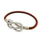 Atame Bracelet Leather and Metal Silver