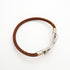 Atame Bracelet Leather and Metal Silver