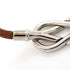 Atame Bracelet Leather and Metal Silver