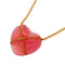 Cross Heart Pendant Necklace 18K Yellow Gold