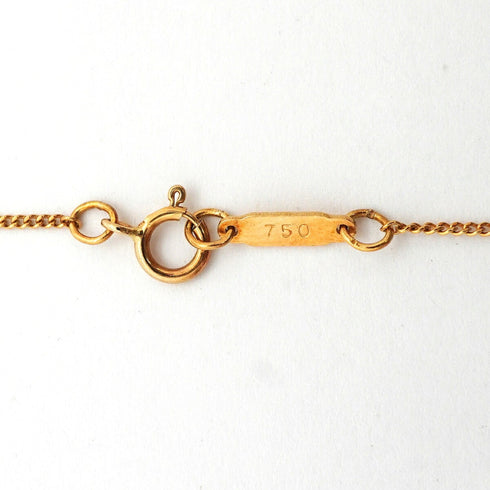 Cross Heart Pendant Necklace 18K Yellow Gold