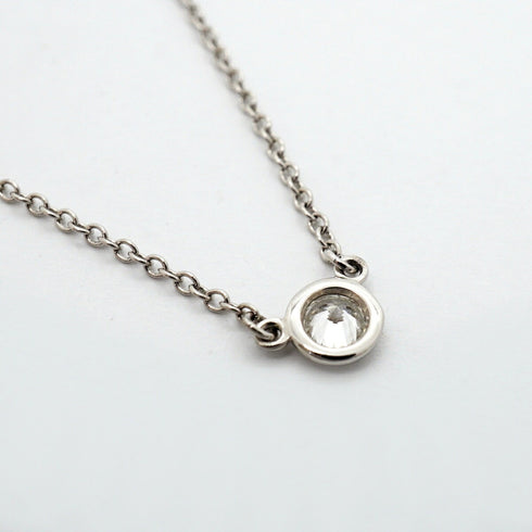 Elsa Peretti Diamonds By The Yard Pendant Necklace Platinum and Diamond