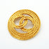 CC Logo Circle Brooch Metal