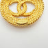 CC Logo Circle Brooch Metal
