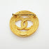 CC Logo Circle Brooch Metal