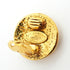 CC Logo Circle Clip-On Earrings Metal Gold-Tone Metal
