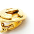CC Logo Circle Clip-On Earrings Metal Gold-Tone Metal