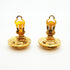 CC Logo Circle Clip-On Earrings Metal Gold-Tone Metal