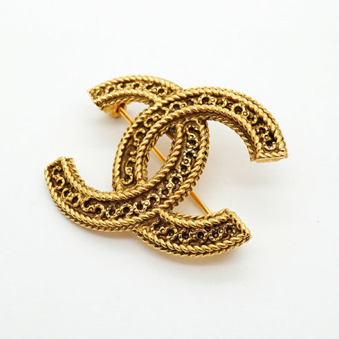 CC Logo Brooch Metal