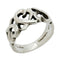 Triple Loving Heart Ring Sterling Silver