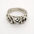Triple Loving Heart Ring Sterling Silver