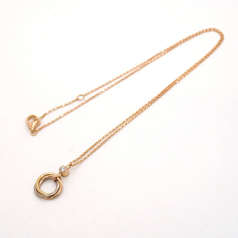 Trinity Pendant Necklace 18K Tricolor Gold