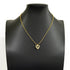 Pendant Necklace Gold and Rhinestone
